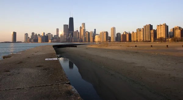 Zonsopgang in chicago — Stockfoto