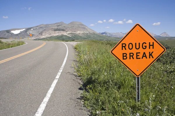 Rough Break sign. — Stock Photo, Image
