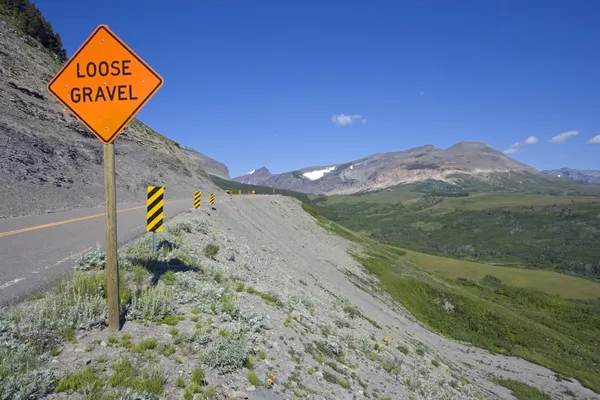 Loose Gravel sign — Stock Photo, Image