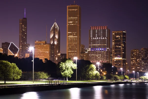 Akşam Chicago — Stok fotoğraf