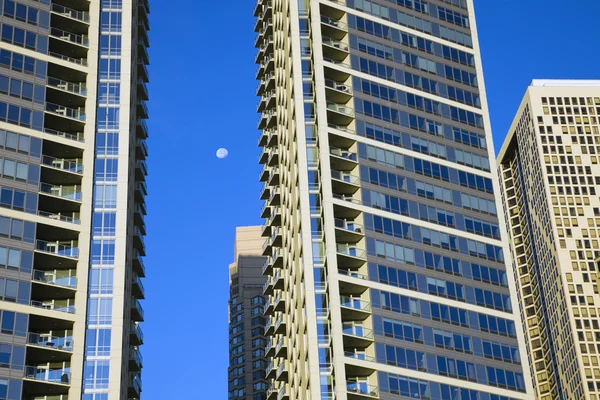 Novos edifícios de apartamentos em Chicago — Fotografia de Stock