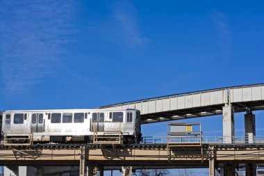 Chicago'da tren.