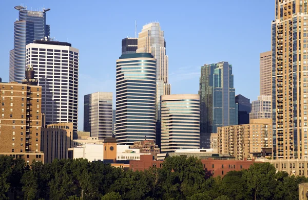 Centro moderno de Minneapolis — Foto de Stock