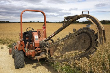 Trenching machine clipart