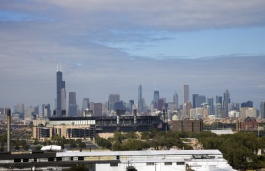 Chicago seen from South Side clipart
