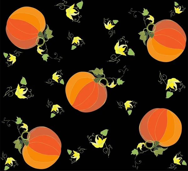 Background.Pumpkins. — Stock Vector