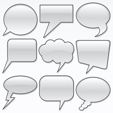 Dialog bubbles clipart