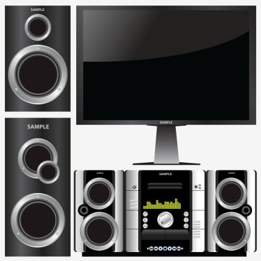 Surround Stereo System clipart