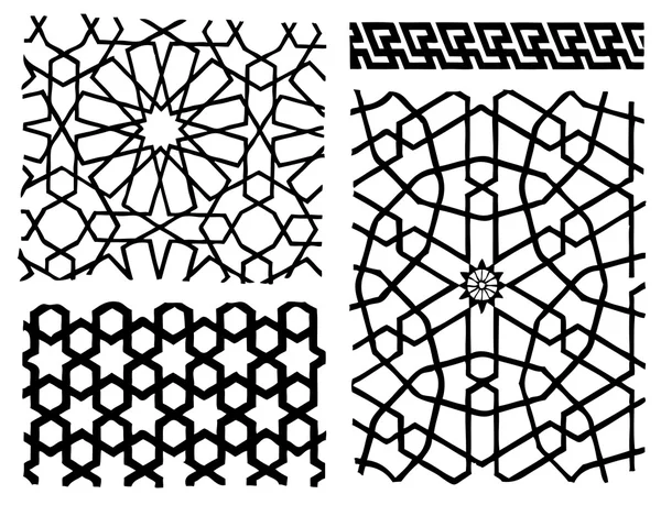 Orientaliska mönster Vektorgrafik