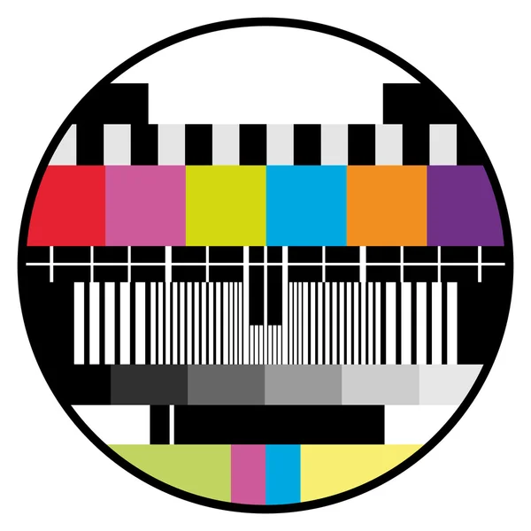 Test de couleur télévision — Image vectorielle