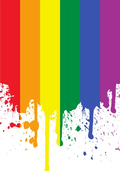 Regenboogvlag — Stockvector