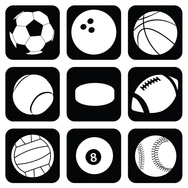 スポーツ ボール — ストックベクタ