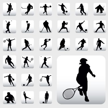 Sport Silhouettes clipart