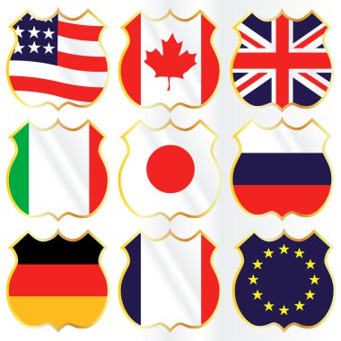 G8 Flags clipart