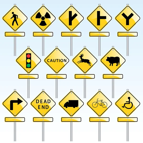Znaki drogowe — Wektor stockowy