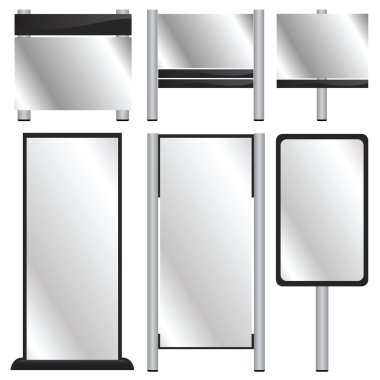 Blank billboards clipart