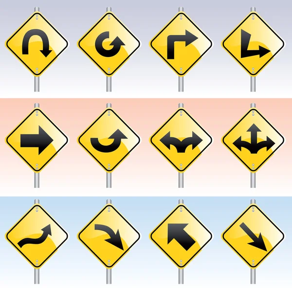 Direction Signs — Stock Vector
