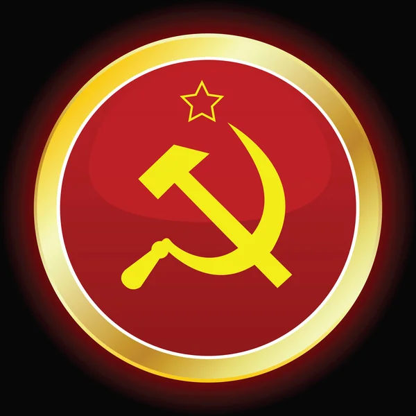 Den sovjetiska flaggan — Stock vektor