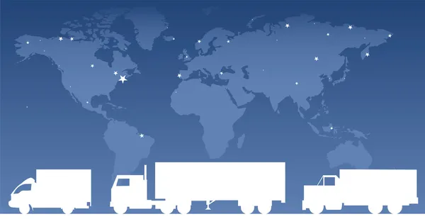 Cargo Trucks — Stock Vector