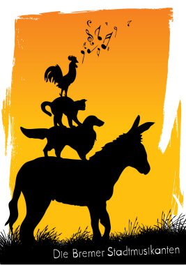 Bremen Town Musicians clipart