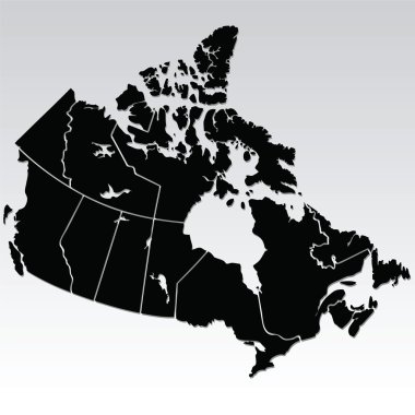 Canadian Map clipart