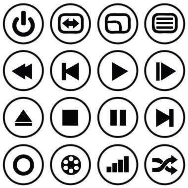 Media Icons clipart