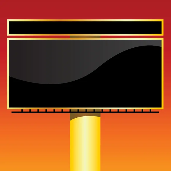 Buiten billboard — Stockvector