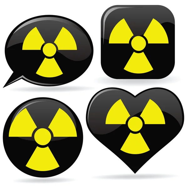 Radioactive Signs — Stock Vector
