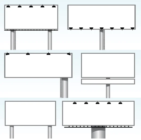 Blank billboards — Stock Vector