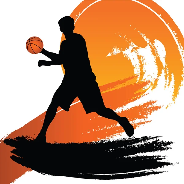 Jugador de baloncesto — Vector de stock