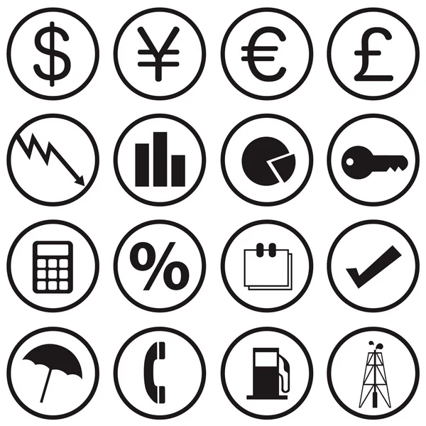 Finance Icons — Stock Vector