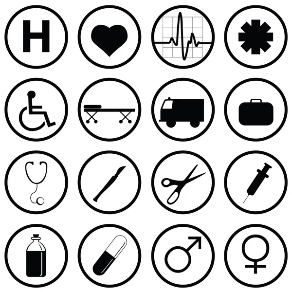 Iconos médicos — Vector de stock