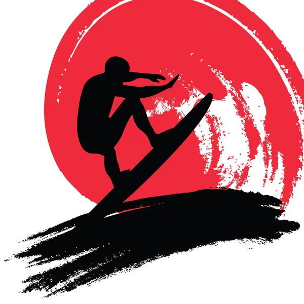 Surfer — Wektor stockowy