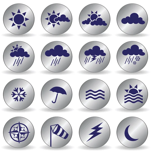 Ikony pogody — Wektor stockowy