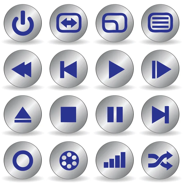 Media iconen — Stockvector
