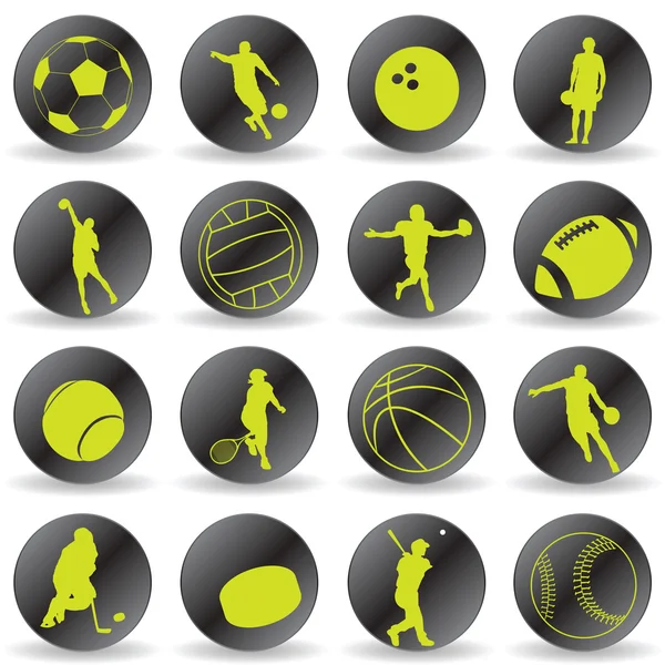 Иконы спорта — стоковый вектор