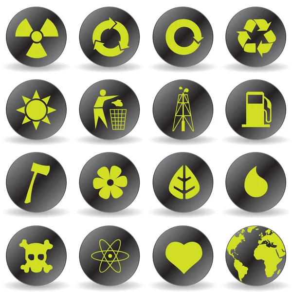 Environmental Icons — Stock Vector