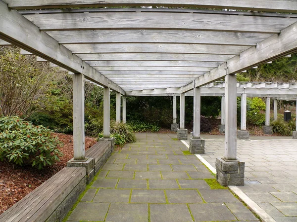 stock image A lot of symmetry in a patio