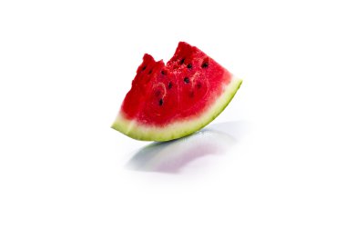 Little red slice of fresh juisy watermelon clipart