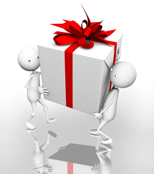 3D. Gift — Stock Photo, Image