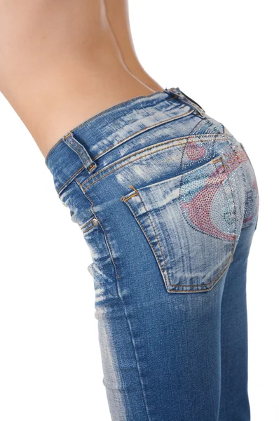 Nádegas em jeans — Fotografia de Stock