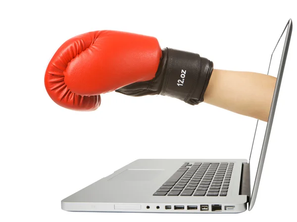 Cyber boxing — Stock Photo, Image
