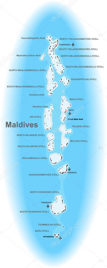 Vector Maldives map Stock Vector Image by ©DylanBZ #3608435