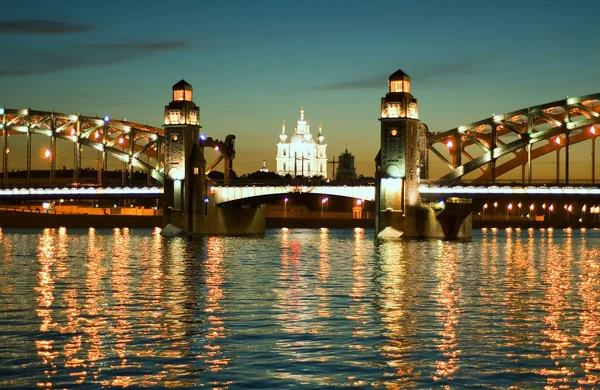 Санкт Петербург. Білі ночі Ліцензійні Стокові Фото