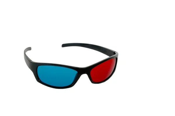 3 boyutlu gözlük üzerine beyaz izole