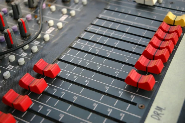Detail of sound mixer — Stock Photo, Image