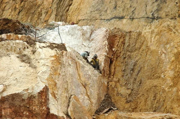 stock image Marble quarry worker