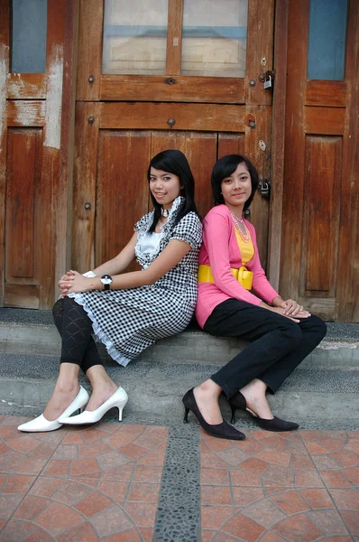 Två systrar — Stockfoto