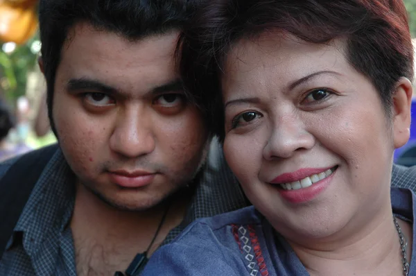 Mamma och son — Stockfoto