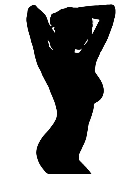 Seksowny sylwetka młodej dziewczyny — Zdjęcie stockowe